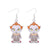 1 Pair Funny Cool Style Pumpkin Spider Web Ghost Enamel Zinc Alloy Drop Earrings