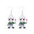 1 Pair Funny Cool Style Pumpkin Spider Web Ghost Enamel Zinc Alloy Drop Earrings