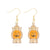 1 Pair Funny Cool Style Pumpkin Spider Web Ghost Enamel Zinc Alloy Drop Earrings