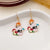 1 Pair Funny Skull Alloy Ear Hook