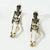 1 Pair Funny Skull Plating Alloy Earrings