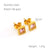 1 Pair Glam Retro Heart Shape Plating Inlay Stainless Steel Zircon 18k Gold Plated Drop Earrings