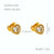 1 Pair Glam Retro Heart Shape Plating Inlay Stainless Steel Zircon 18k Gold Plated Drop Earrings