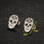 1 Pair Hip-Hop Cool Style Skull Plating Hollow Out Stainless Steel Ear Studs