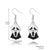 1 Pair Hip-Hop Funny Pumpkin Spider Skull Plating Zinc Alloy Drop Earrings