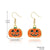 1 Pair Hip-Hop Funny Pumpkin Spider Skull Plating Zinc Alloy Drop Earrings