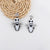 1 Pair Hip-Hop Retro Geometric Pumpkin Ghost Plating Arylic Drop Earrings