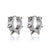 1 Pair Hip-hop Cross Round Skull Enamel Plating Inlay Titanium Steel Zircon Drop Earrings