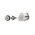 1 Pair Hip-hop Cross Round Skull Enamel Plating Inlay Titanium Steel Zircon Drop Earrings