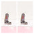 1 Pair Hip-hop Punk Hat Star Boots Plating Inlay Stainless Steel Zircon 18k Gold Plated Gold Plated Ear Studs