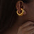 1 Pair Hip-hop Retro Rock Geometric Plating Titanium Steel 18k Gold Plated Ear Cuffs