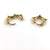 1 Pair Hip-hop Retro Simple Style Round Plating Stainless Steel 18k Gold Plated Hoop Earrings