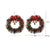 1 Pair IG Style Cute Santa Claus Gingerbread Wreath Enamel Inlay Zinc Alloy Pearl Drop Earrings