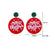 1 Pair IG Style Cute Santa Claus Gingerbread Wreath Enamel Inlay Zinc Alloy Pearl Drop Earrings