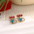 1 Pair IG Style Nordic Style Cute Christmas Tree Heart Shape Snowflake Plating Alloy Ear Studs