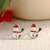 1 Pair IG Style Nordic Style Cute Christmas Tree Heart Shape Snowflake Plating Alloy Ear Studs