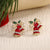 1 Pair IG Style Nordic Style Cute Christmas Tree Heart Shape Snowflake Plating Alloy Ear Studs