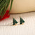 1 Pair IG Style Nordic Style Cute Christmas Tree Heart Shape Snowflake Plating Alloy Ear Studs