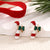 1 Pair IG Style Nordic Style Cute Christmas Tree Heart Shape Snowflake Plating Alloy Ear Studs