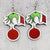 1 Pair IG Style Simple Style Cartoon Christmas Hat Monster Wood Drop Earrings