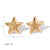 1 Pair Ig Style Artistic Star Plating Stainless Steel 18k Gold Plated Ear Studs