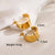 1 Pair Ig Style Basic Cool Style Solid Color Plating Stainless Steel 18k Gold Plated Earrings Ear Studs