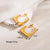 1 Pair Ig Style Basic Cool Style Solid Color Plating Stainless Steel 18k Gold Plated Earrings Ear Studs