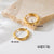 1 Pair Ig Style Basic Round Plating Stainless Steel 18k Gold Plated Earrings