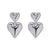 1 Pair Ig Style Basic Streetwear Heart Shape Plating Stainless Steel 18k Gold Plated Drop Earrings