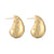 1 Pair Ig Style Casual Simple Style Water Droplets Plating Inlay Copper Zircon 18k Gold Plated Ear Studs