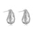 1 Pair Ig Style Casual Simple Style Water Droplets Plating Inlay Copper Zircon 18k Gold Plated Ear Studs