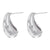 1 Pair Ig Style Casual Simple Style Water Droplets Plating Inlay Copper Zircon 18k Gold Plated Ear Studs