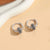 1 Pair Ig Style Circle Plating Inlay Copper Zircon 14k Gold Plated Earrings