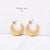 1 Pair Ig Style Classic Style C Shape Stainless Steel 14k Gold Plated Ear Studs