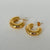 1 Pair Ig Style Classic Style C Shape Stainless Steel 14k Gold Plated Ear Studs