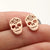 1 Pair Ig Style Cool Style Pumpkin Skull Ghost Plating Hollow Out Stainless Steel Ear Studs