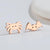 1 Pair Ig Style Cool Style Pumpkin Skull Ghost Plating Hollow Out Stainless Steel Ear Studs