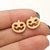 1 Pair Ig Style Cool Style Pumpkin Skull Ghost Plating Hollow Out Stainless Steel Ear Studs