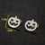 1 Pair Ig Style Cool Style Pumpkin Skull Ghost Plating Hollow Out Stainless Steel Ear Studs