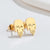 1 Pair Ig Style Cool Style Pumpkin Skull Ghost Plating Hollow Out Stainless Steel Ear Studs