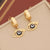 1 Pair Ig Style Devil's Eye Enamel Stainless Steel Drop Earrings