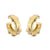 1 Pair Ig Style French Style Simple Style Leaves Twist Plating Inlay Copper Zircon 18k Gold Plated Ear Cuffs