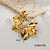 1 Pair Ig Style Retro Leaves Flower Plating Stainless Steel 18k Gold Plated Drop Earrings