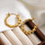 1 Pair Ig Style Round Heart Shape Plating Stainless Steel 18k Gold Plated Hoop Earrings Ear Studs