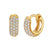 1 Pair Ig Style Round Plating Inlay Copper Zircon White Gold Plated Gold Plated Earrings