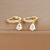 1 Pair Ig Style Shiny Water Droplets Plating Inlay Stainless Steel Zircon Drop Earrings