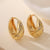 1 Pair Ig Style Simple Style Geometric Plating Inlay Copper Zircon 18k Gold Plated Earrings