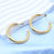 1 Pair Ig Style Simple Style Geometric Stainless Steel 18k Gold Plated Ear Studs