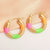 1 Pair Ig Style Simple Style Round Plating Stainless Steel Gold Plated Earrings