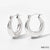 1 Pair Ig Style Simple Style Solid Color Plating Stainless Steel Earrings